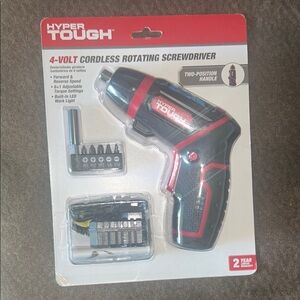 Hyper Tough Cordless Screwdriver with Bits